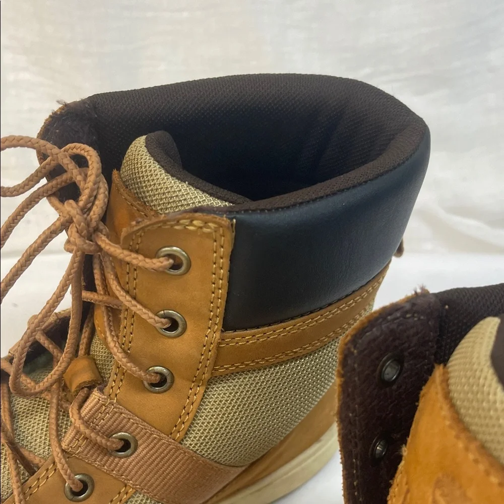 Timberland Men's Tan and Olive Boots size 10 - Picture 5 of 16